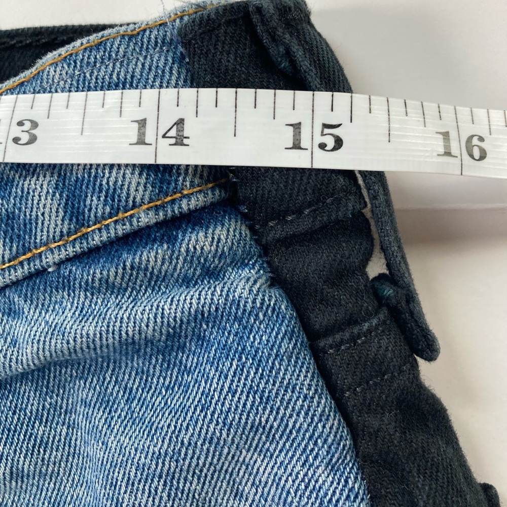 Custom Levi’s Deconstructed Patchwork Jeans Denim… - image 2